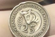 25 mils Cyprus 1955