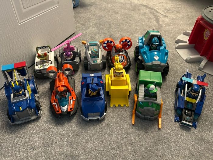 paw patrol cars and figures