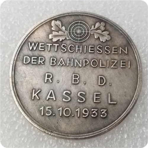 Ww2 Mark German Coin  Hitler Luftwaffe Swastika Nazi Warplane  Reichsmark