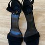 Celine Paris Black Suede High Heel Sandals Size Eu41 Image 2