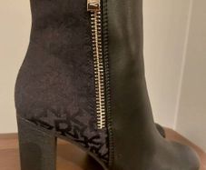 DKNY Black & Gold Boots Postage Included