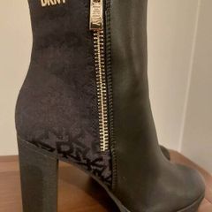 DKNY Black & Gold Boots Postage Included