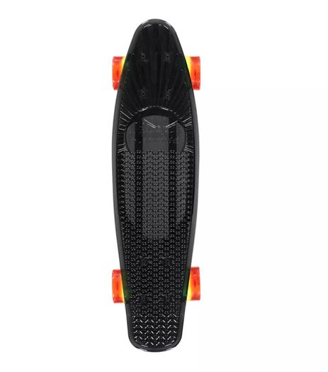 Sunset Led Light Complete Cruiser Skateboard - Black Rasta NRP 120 Eur
