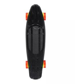 Sunset Led Light Complete Cruiser Skateboard - Black Rasta NRP 120 Eur