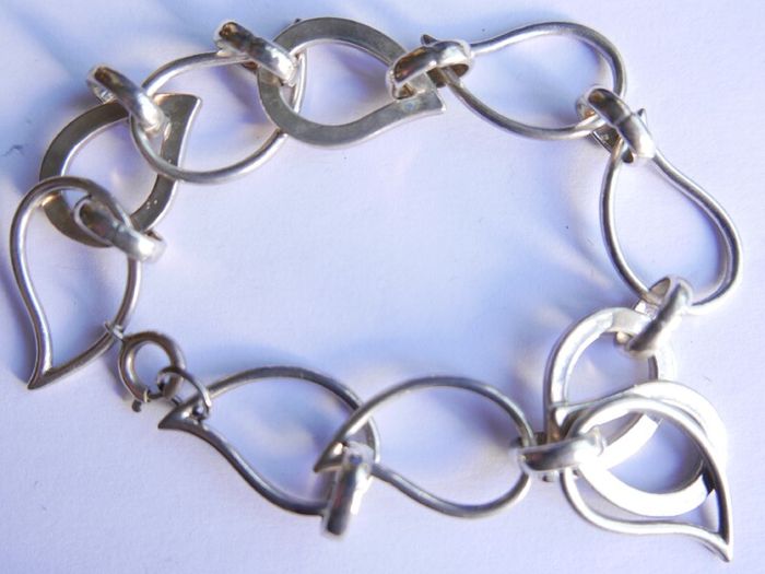 Vintage Sterling Silver 925 Bracelet in Original Box length 9,5" - 29,6g