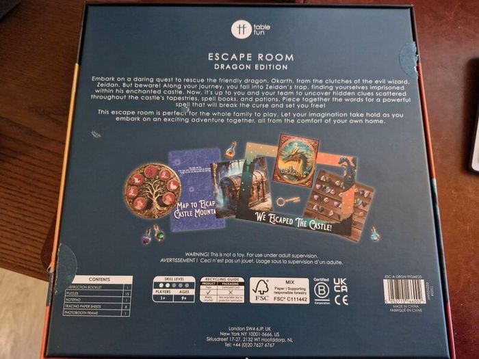 Escape Room Board Game