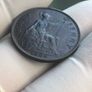 1926 Half penny/High grade and rainbow tone Image 5
