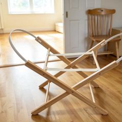 Foldable wooden Baby basket stand (no basket)