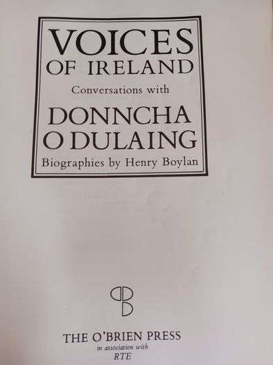Donncha O Dulaing / Voices of Ireland/ 1984