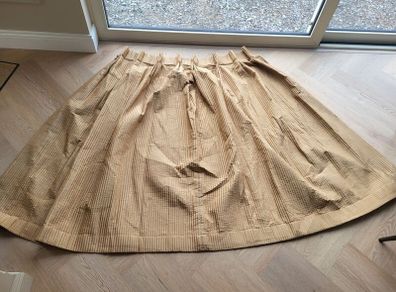 Gold French Pleat curtains