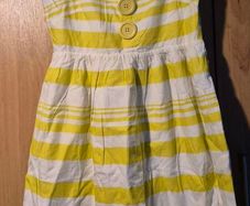 Next Yellow and White Striped Summer Dress 12Y