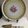 French vintage very large 33cm special  porcelain cake plate Image 3