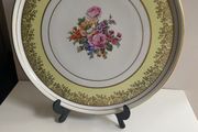 French vintage very large 33cm special  porcelain cake plate