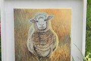 Original Oil Painting   -  " Golden  Lamb "