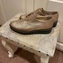 Dune gold/khaki wedges size 6 Image 3