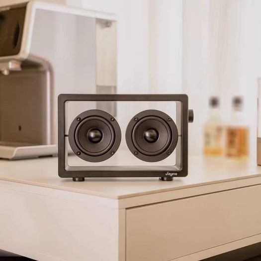 Transparent Cassette Portable Bluetooth Speaker, Minimalist Speakers Bluetooth Wireless Loud, HD Powerful Sound and Wide Compatibility for Indoor  and Outdoor