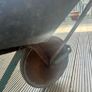 Vintage 1950s Zinc and wrought iron gardeners wheel barrow Image 3