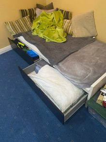 IKEA single bed with drawers