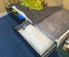 IKEA single bed with drawers