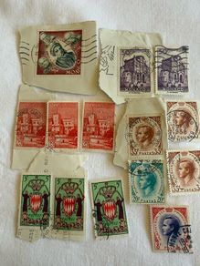 Vintage Monaco stamps 1954 onwards