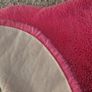 Shocking pink long soft rug Image 2