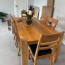Solid oak Table & 6 chairs Image 2