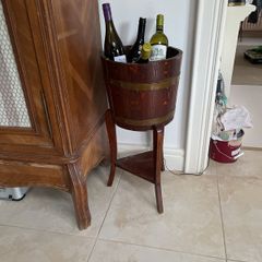 Vintage plant stand/wine cooler.