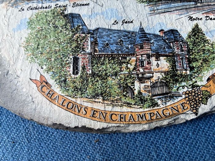 Chalons en Champagne slate plaque