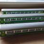 Irish Rail Silver Green Intercity coaches x3 Image 4