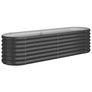 Garden Raised Bed Galvanised Steel 152x40x36 cm Anthracite Image 3