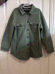green coat from Dunnes