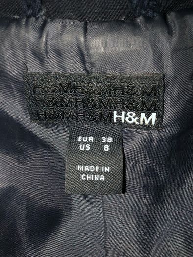 H&M navy coat