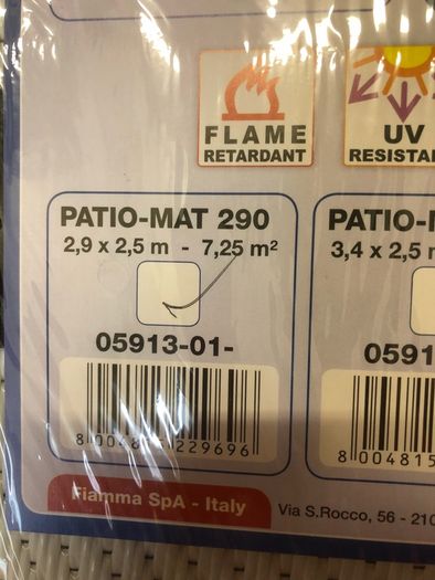 Fiamma Patio Mat 2.9m