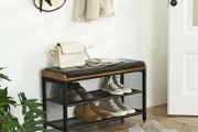 New Shoe Bench with Mesh Shelf Rack - FREE P&amp;P