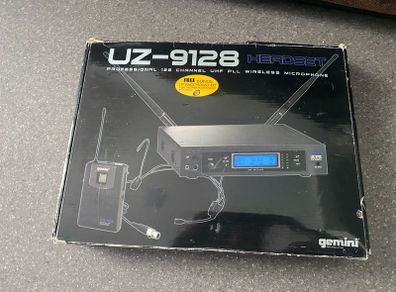 Gemini UZ-9128 Headset Professional 128 Channel Uhf Pll Wireless Microphone Diversity