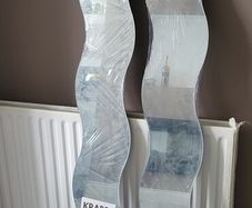 2x Brand New Sealed IKEA KRABB Wavy Mirrors