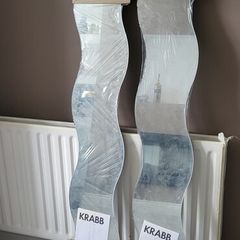 2x Brand New Sealed IKEA KRABB Wavy Mirrors