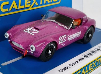 Scalextric Shelby Cobra 289 Slot car ( C4418 Classic touring muscle gt )