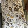 Vintage  ikea discontinued ALVINE LOV Pair of Embroidered large feather cushions. Hardly used. Image 7