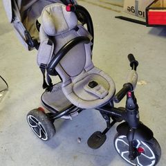 QPlay - Kids' 3-in-1 Tricycle RITO EVO Gray