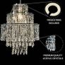 3-Tier Clear Chandelier Light Shade | Lamp Shade for Pendant Light Ceiling Light Shade Acrylic Crystal Chandelier Easy Fit Lampshades for Ceiling Lights for Living Room Bedroom Kitchen Hallway MULTIPLE COLOURS AVAILABLE (FREE POSTAGE) Image 4