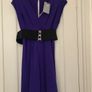 Purple Belted Dress BNWT Image 2