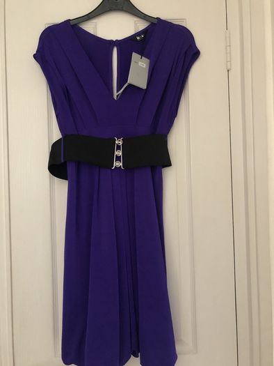 Purple Belted Dress BNWT