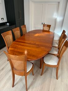Solid Cherrywood Dining table and chairs