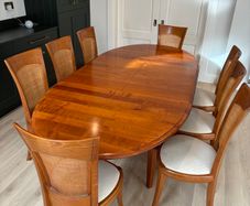 Solid Cherrywood Dining table and chairs