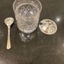 Crystal jam or marmalade jar with lid and spoon Image 5
