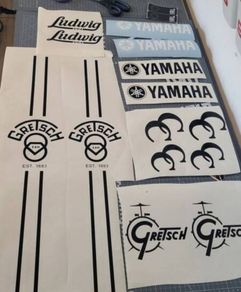 Drums decals / stickers