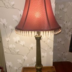 lamp red shade