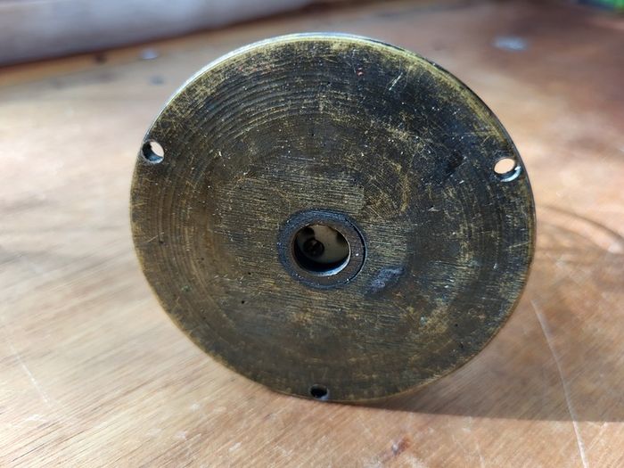 Vintage Brass 12V Automotive Dashboard / Inspection Map Light (Pre-War)