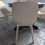 Extendable Black Dining Table & 4 Cream Chairs Image 7